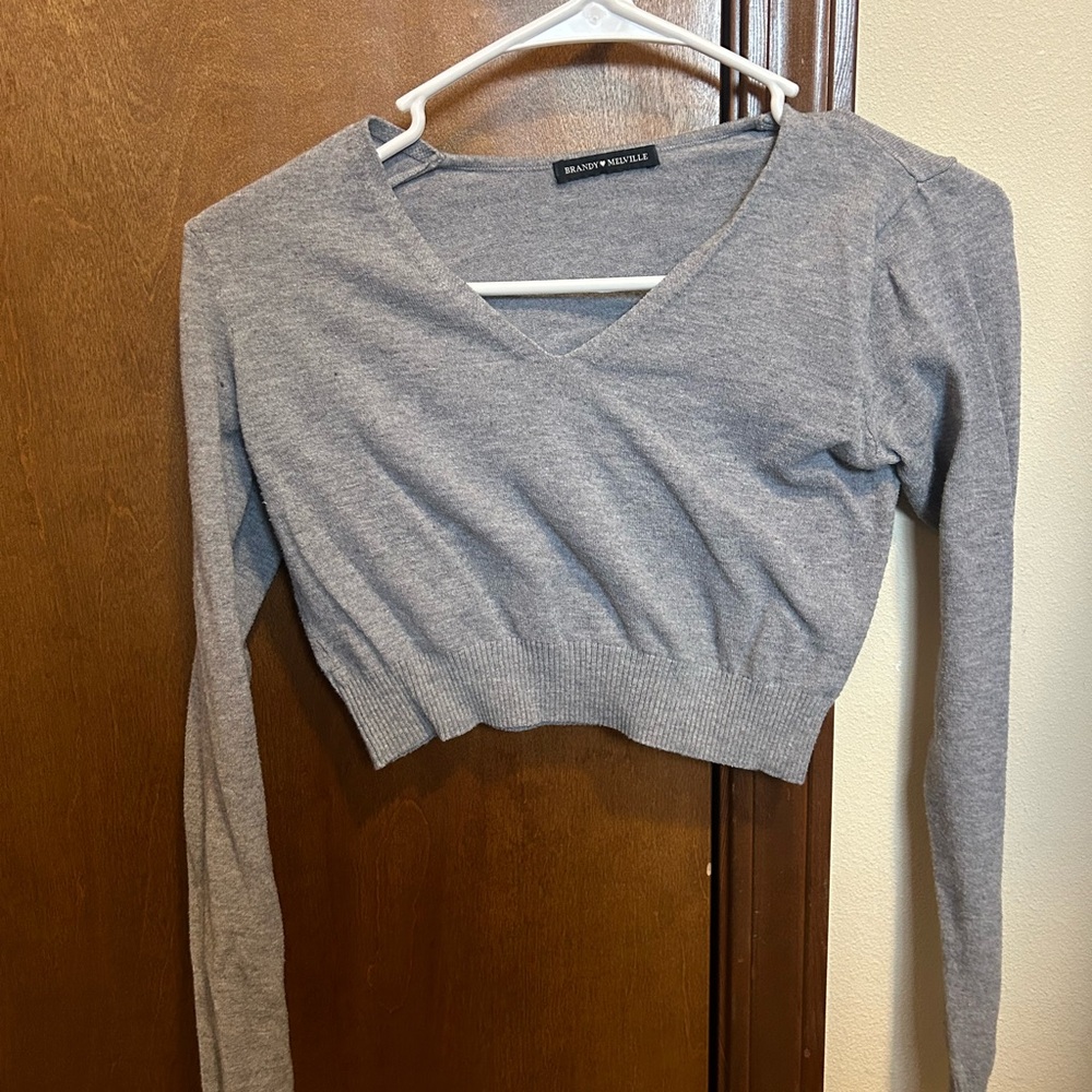 Brandy Melville gray crop
